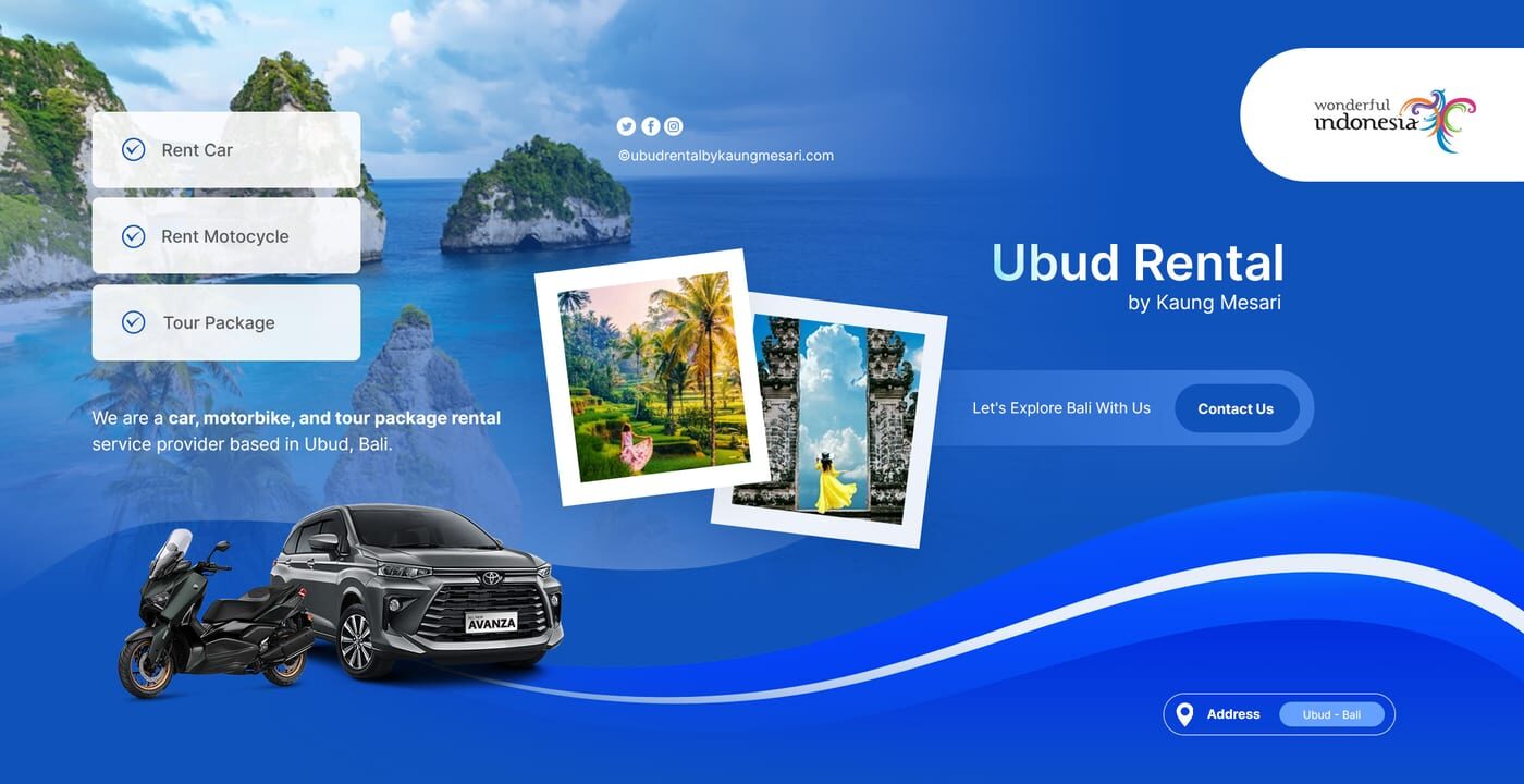 New scooters, delivered to your door in Ubud